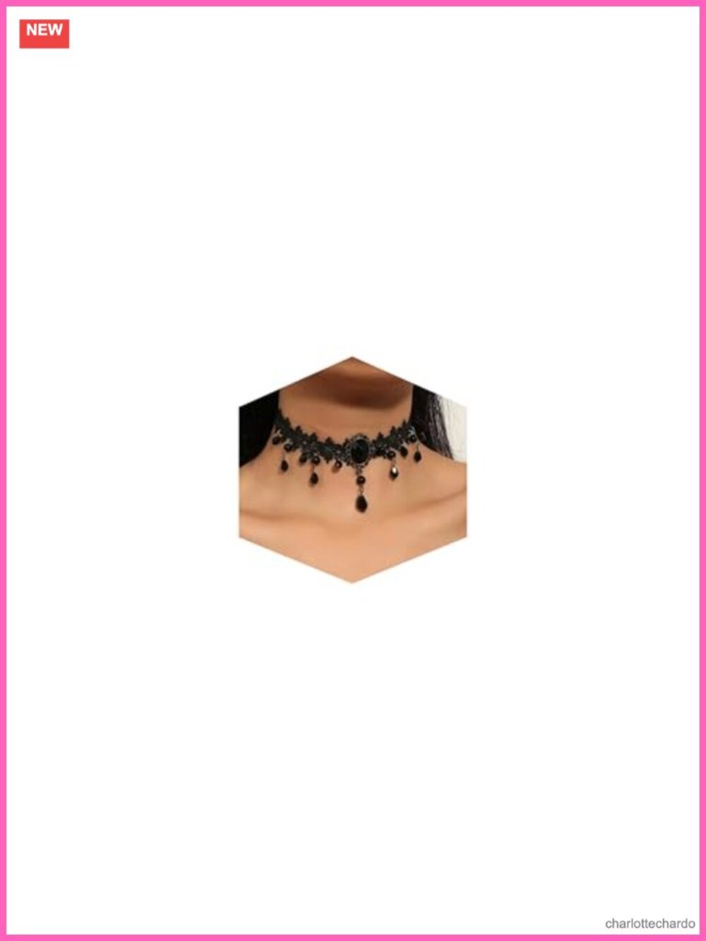 Adjustable Daily Goth Choker Necklace for Women - Velvet Leather Lace